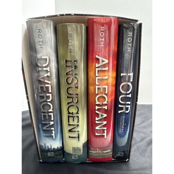The Divergent Series HardCover Boxed Set By Veronica Roth: Divergent Insurgent A - Picture 4 of 16